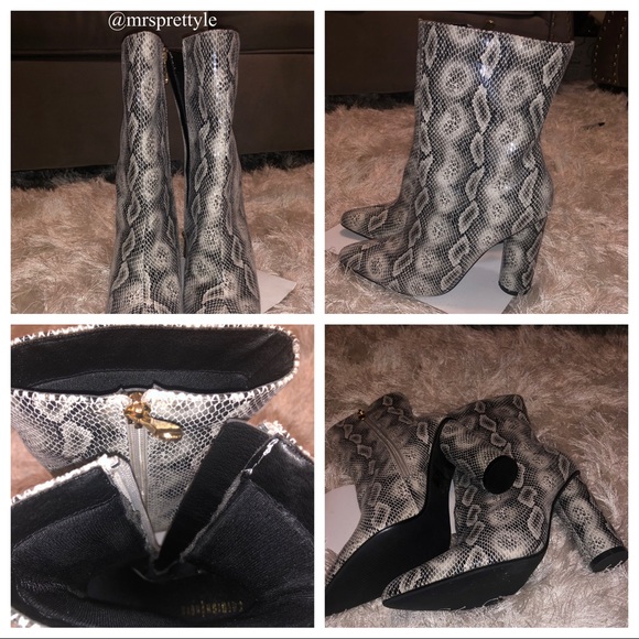 Snake skin booties - Picture 1 of 4
